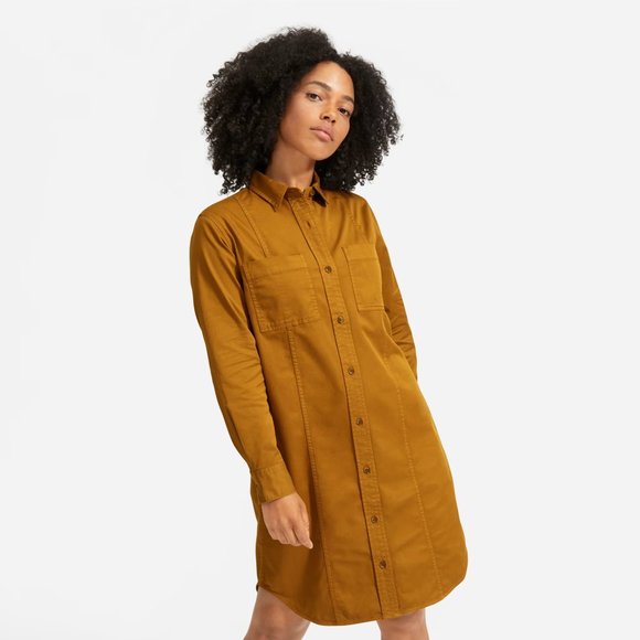 Everlane The Modern Utility Shirtdress - size 00 - Picture 2 of 8